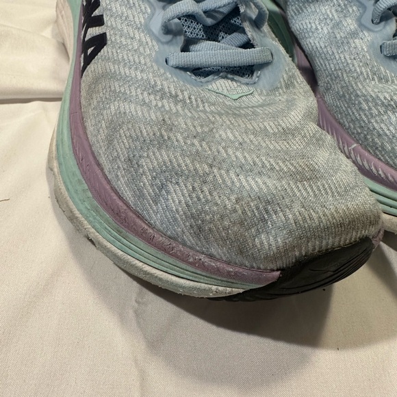 Hoka Sky Blue and Mint Running Shoes - Picture 3 of 11
